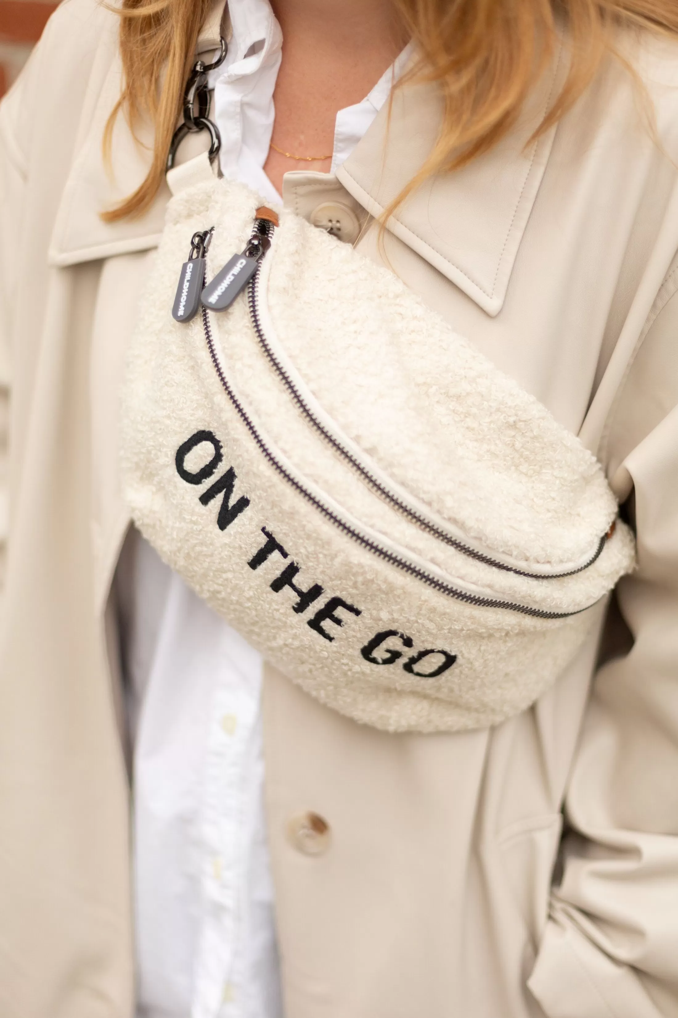 Discount Banana Bag On The Go Sac De Hanche - Teddy Ecru Banana Bag | Banana Bag