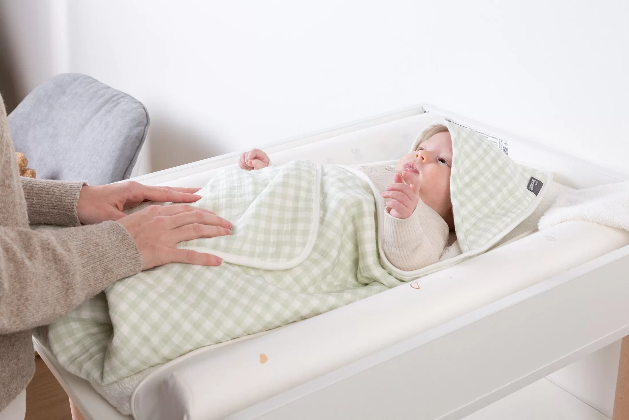 Cheap Cape De Bain + Gant - 80x80 Cm - Jersey - Forêt - Mousseline Capes De Bain