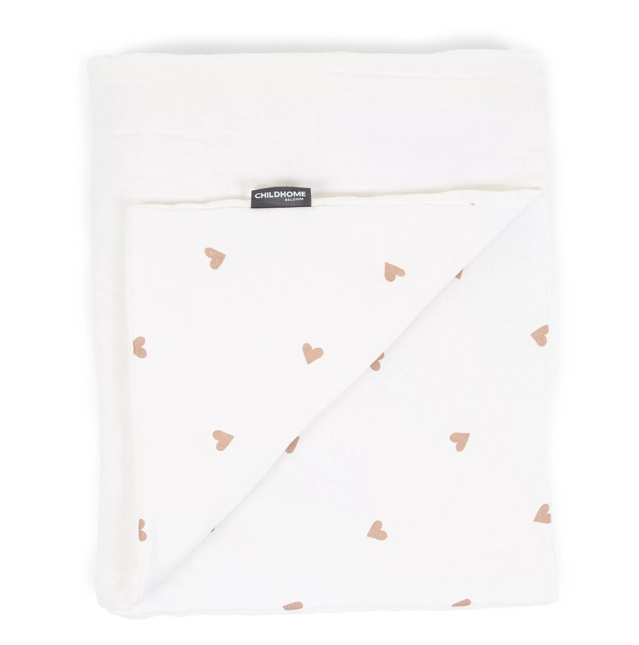 Store Couverture De Bébé - 80x100 Cm - Jersey + Mousseline - Heart Enfant Couvertures