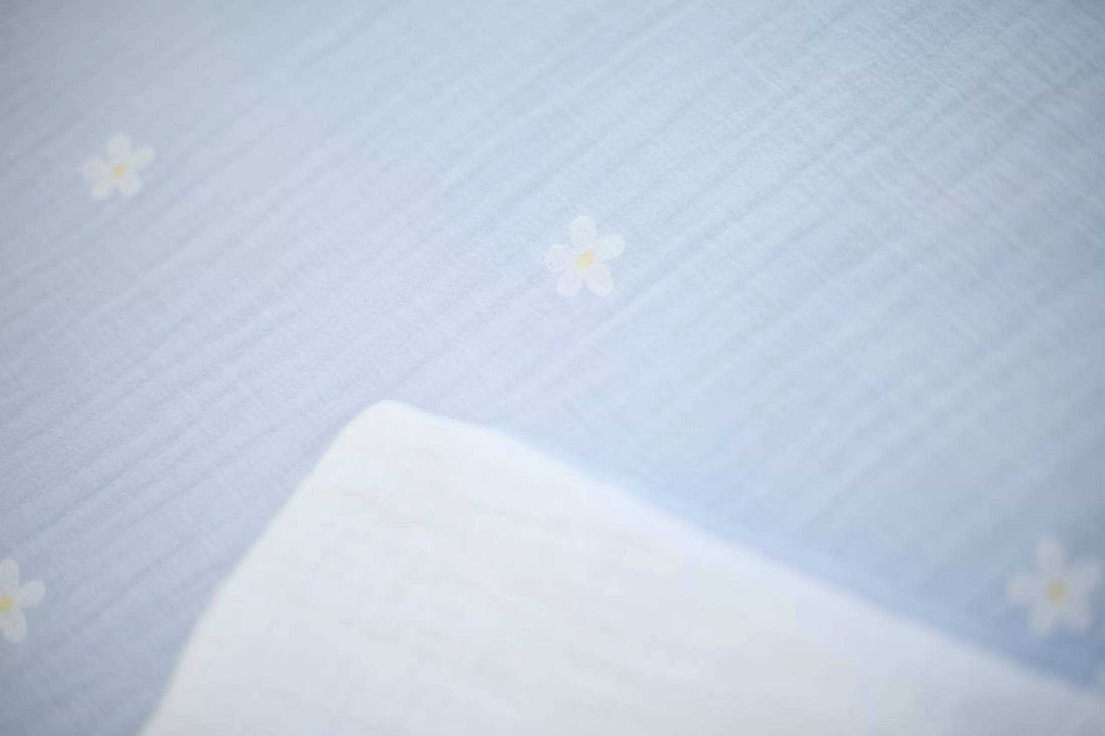 Fashion Couverture De Bébé - 80x100 Cm - Mousseline Fleur - Bleue Enfant Couvertures