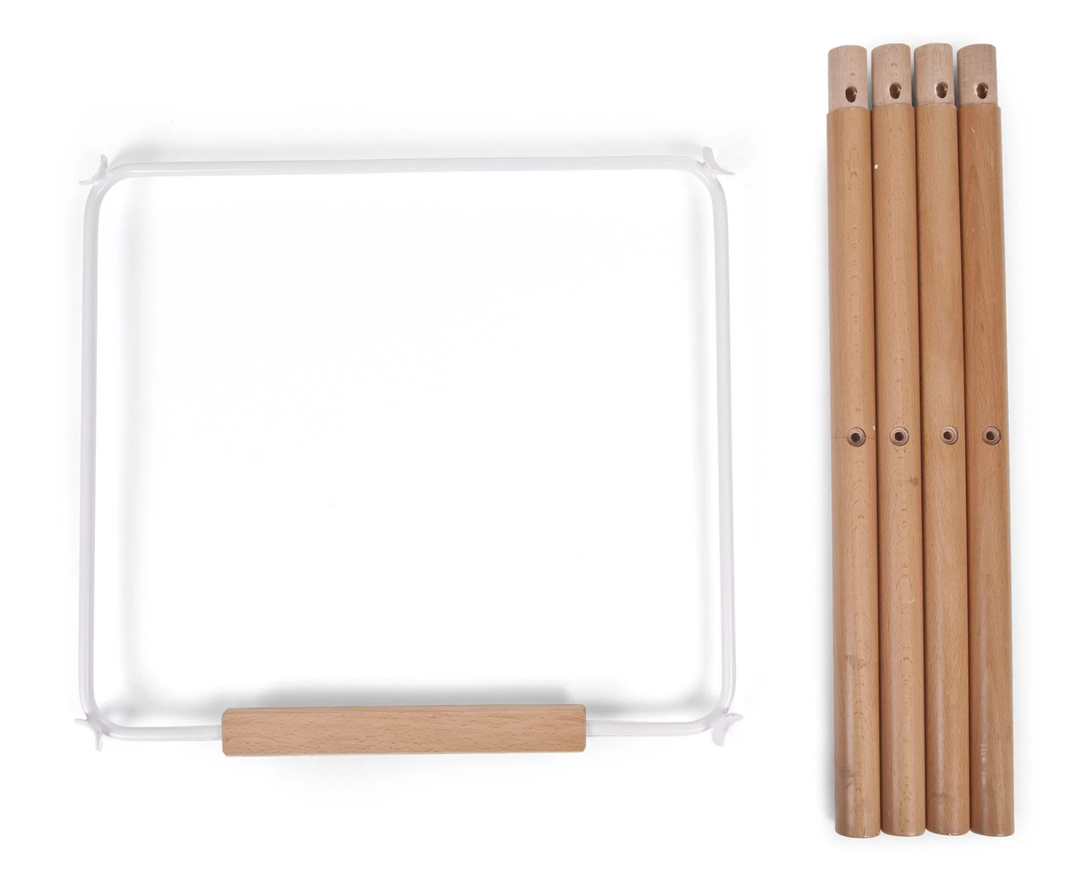 Clearance Evolu Extra Set De Pieds Longues + Repose Pieds - Bois - Bla Evolu Accessoires | Evolu