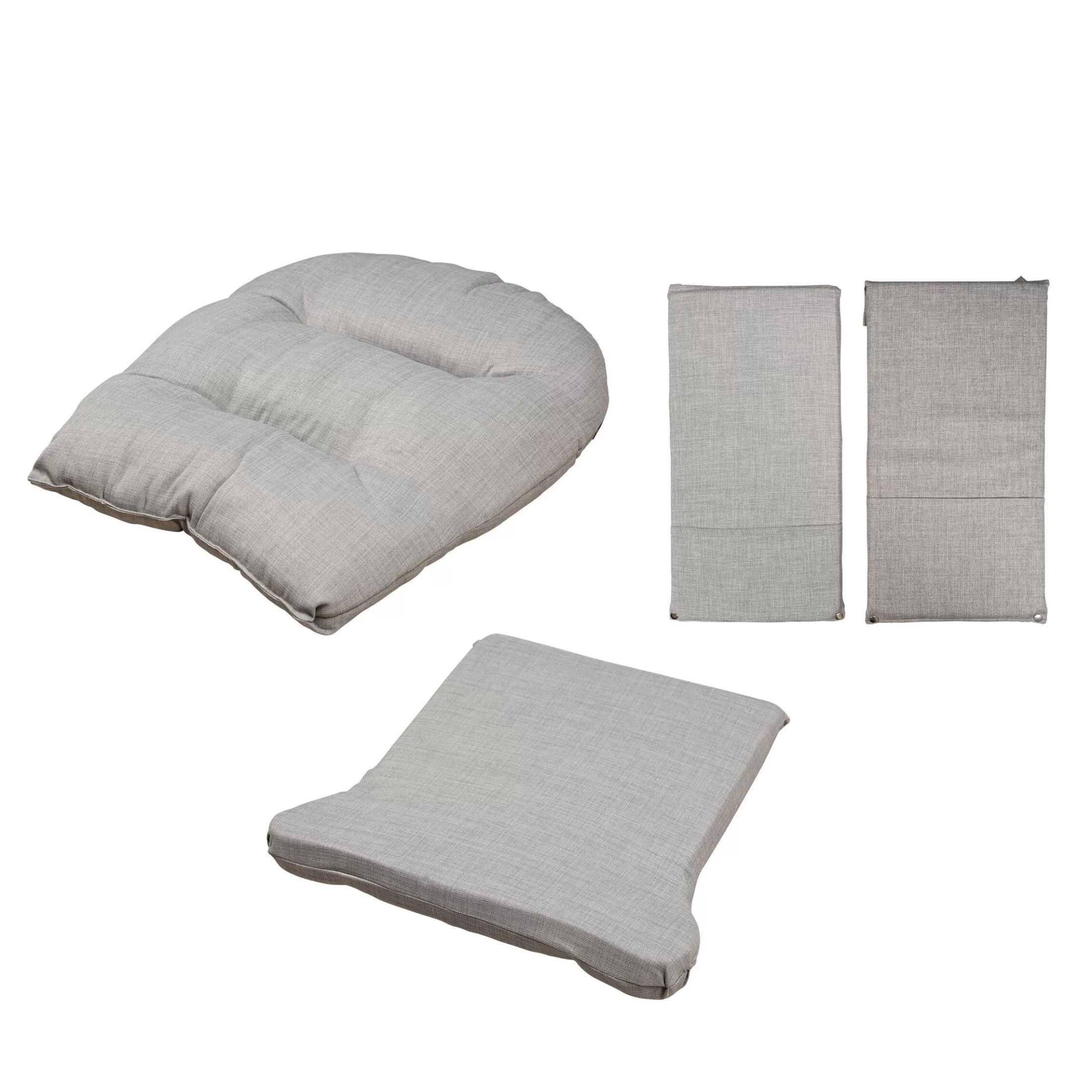 Cheap Fauteuil A Bascule Rond - Ensemble de coussins - Canvas gris Pièces De Rechange