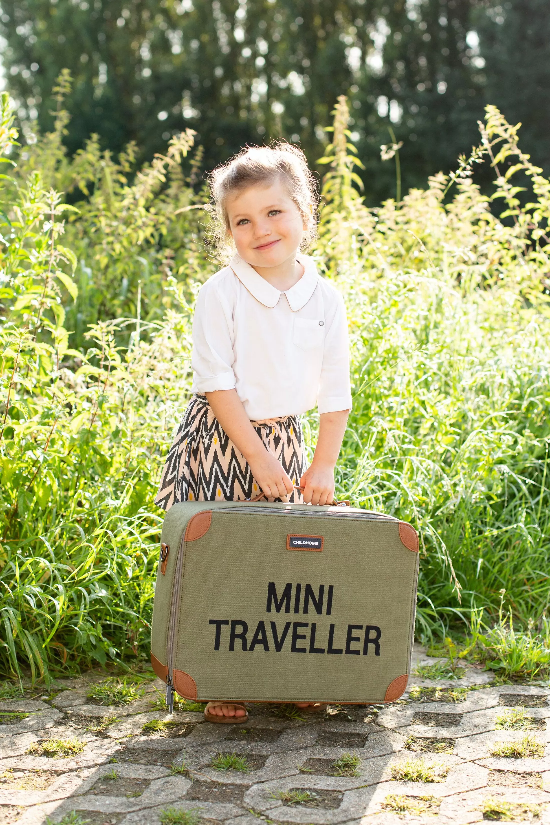mini_traveller_valise_enfant__toile__kaki_11.webp Sale Mini Traveller Valise Enfant - Toile - Kaki Kids Bags | Kids Bags