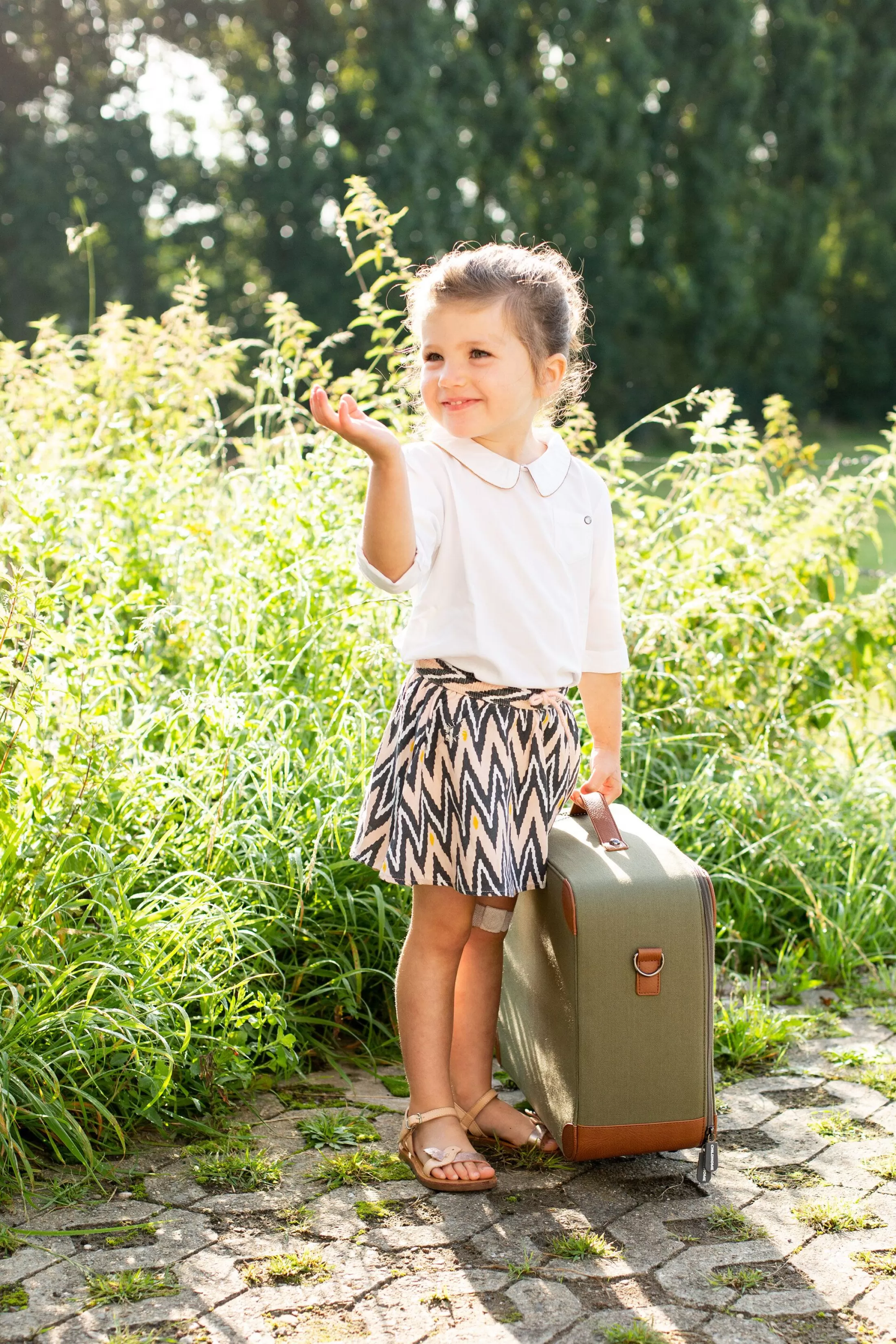 mini_traveller_valise_enfant__toile__kaki_12.webp Sale Mini Traveller Valise Enfant - Toile - Kaki Kids Bags | Kids Bags