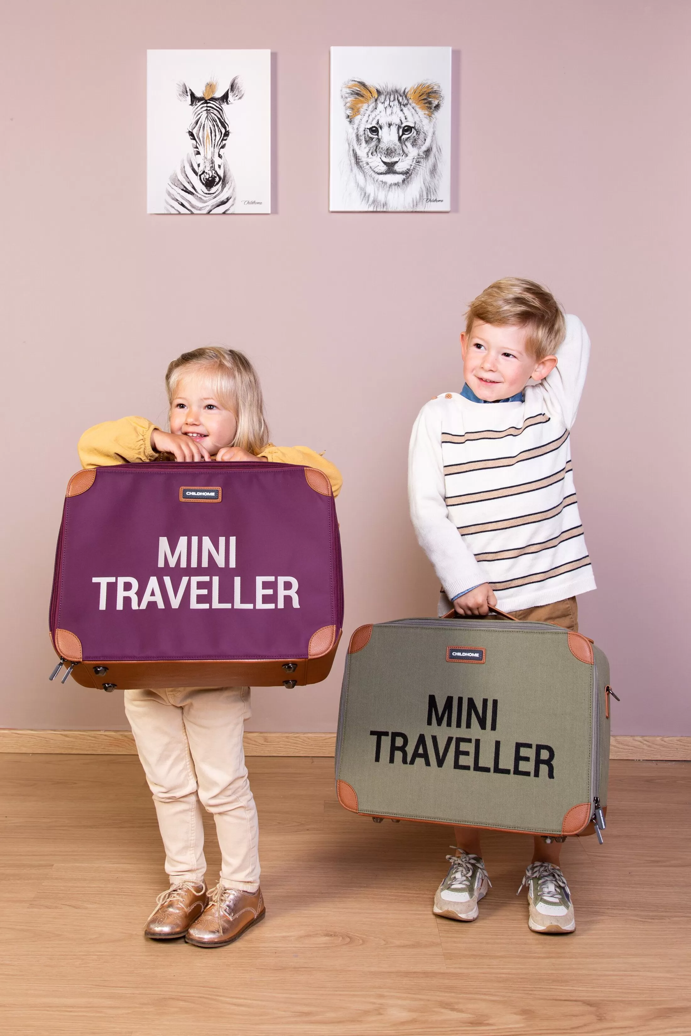 mini_traveller_valise_enfant__toile__kaki_6.webp Sale Mini Traveller Valise Enfant - Toile - Kaki Kids Bags | Kids Bags