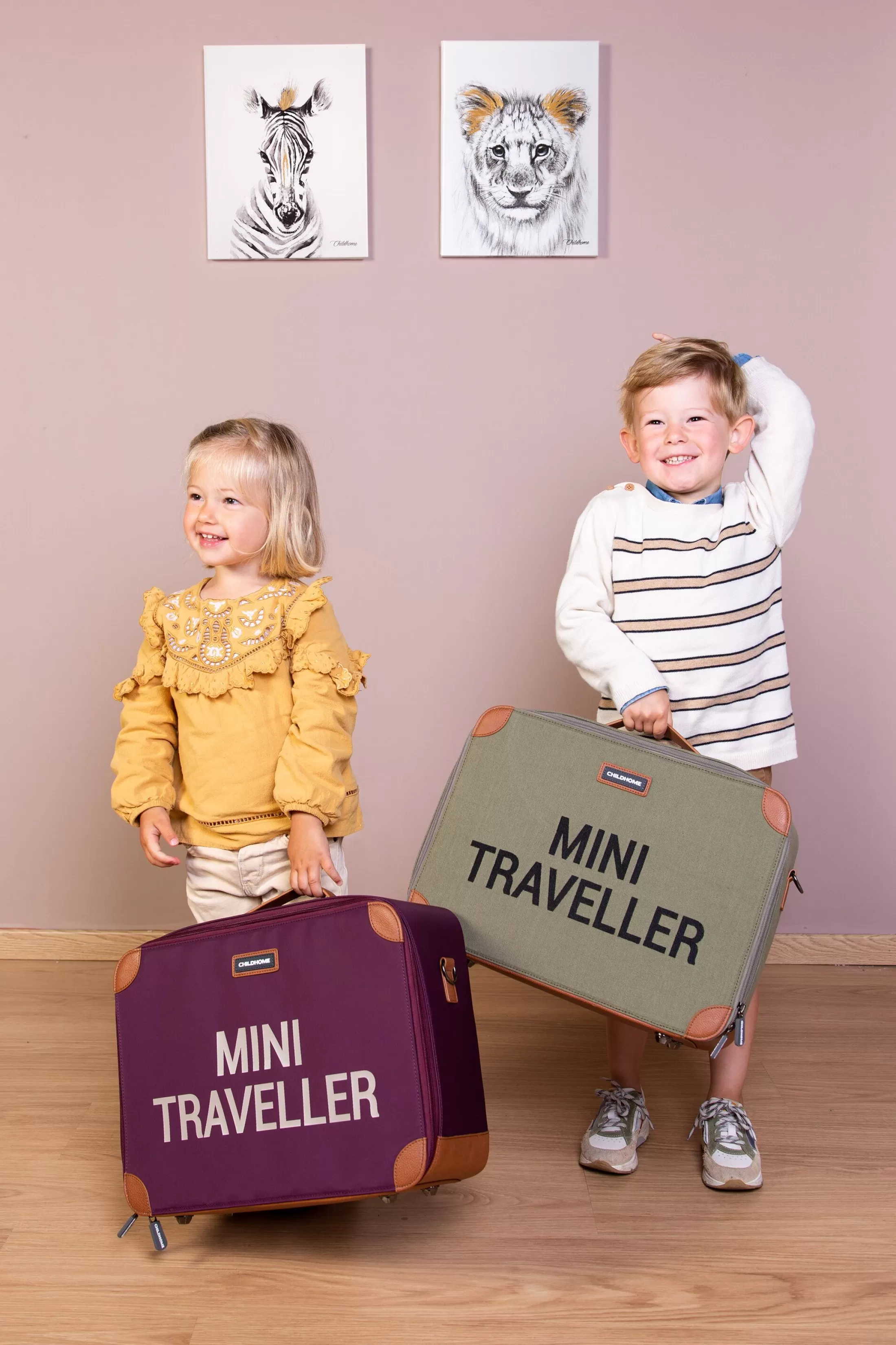 mini_traveller_valise_enfant__toile__kaki_9.webp Sale Mini Traveller Valise Enfant - Toile - Kaki Kids Bags | Kids Bags