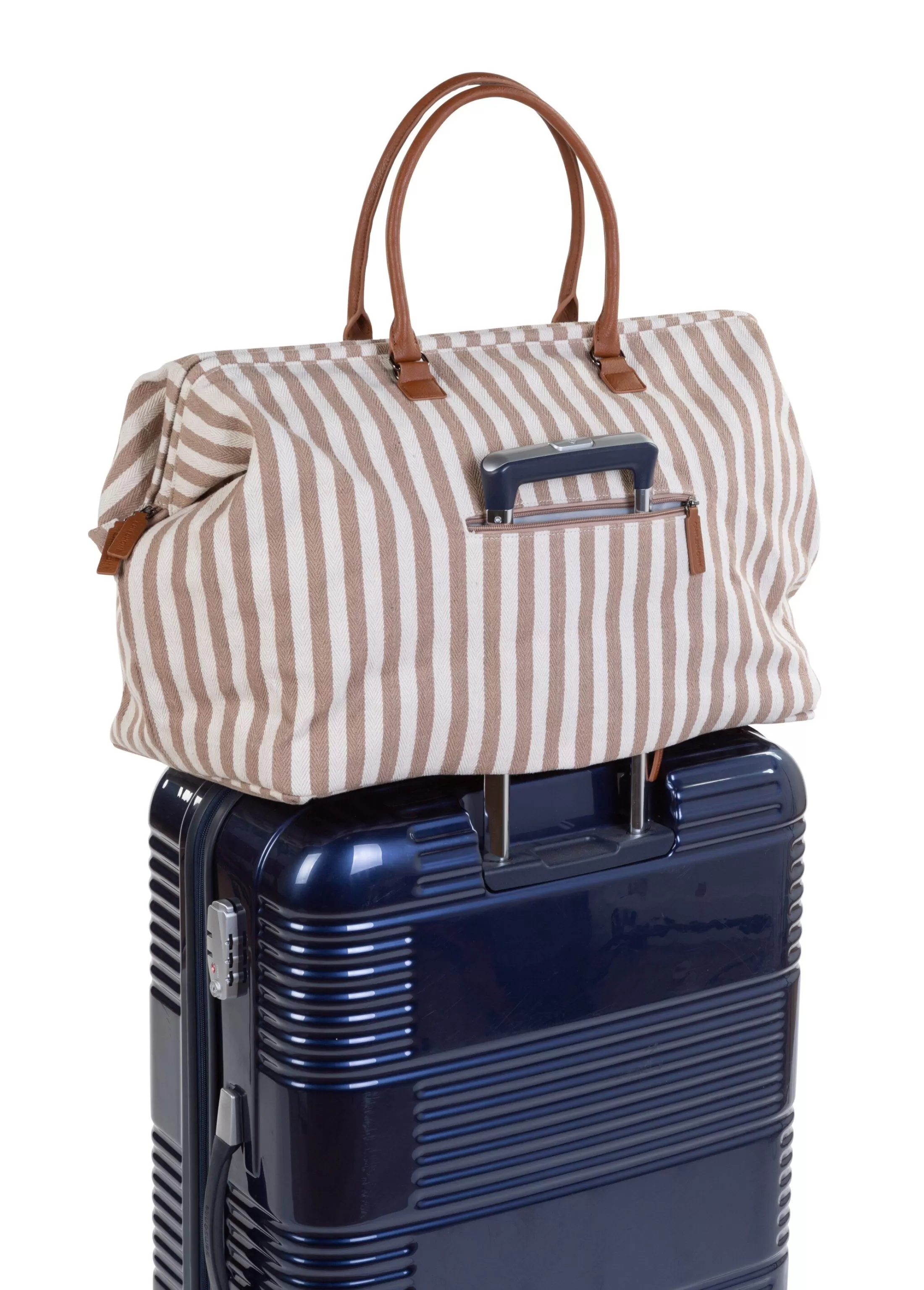 Flash Sale Mommy Bag ® Sac à Langer - Rayures - Nude/Terracotta Mommy Bag ®