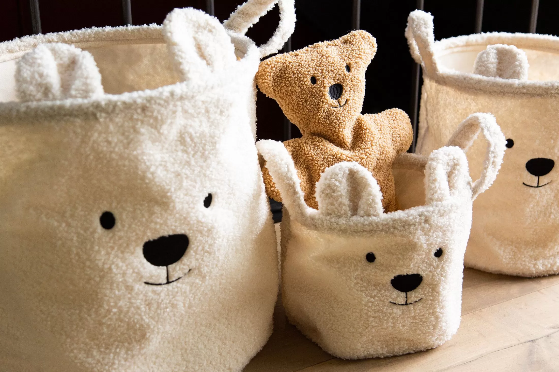 panier_de_rangement__xx_cm__teddy__ecru_3-1.webp Cheap Panier De Rangement - 40x40x40 Cm - Teddy - Ecru Paniers De Rangement