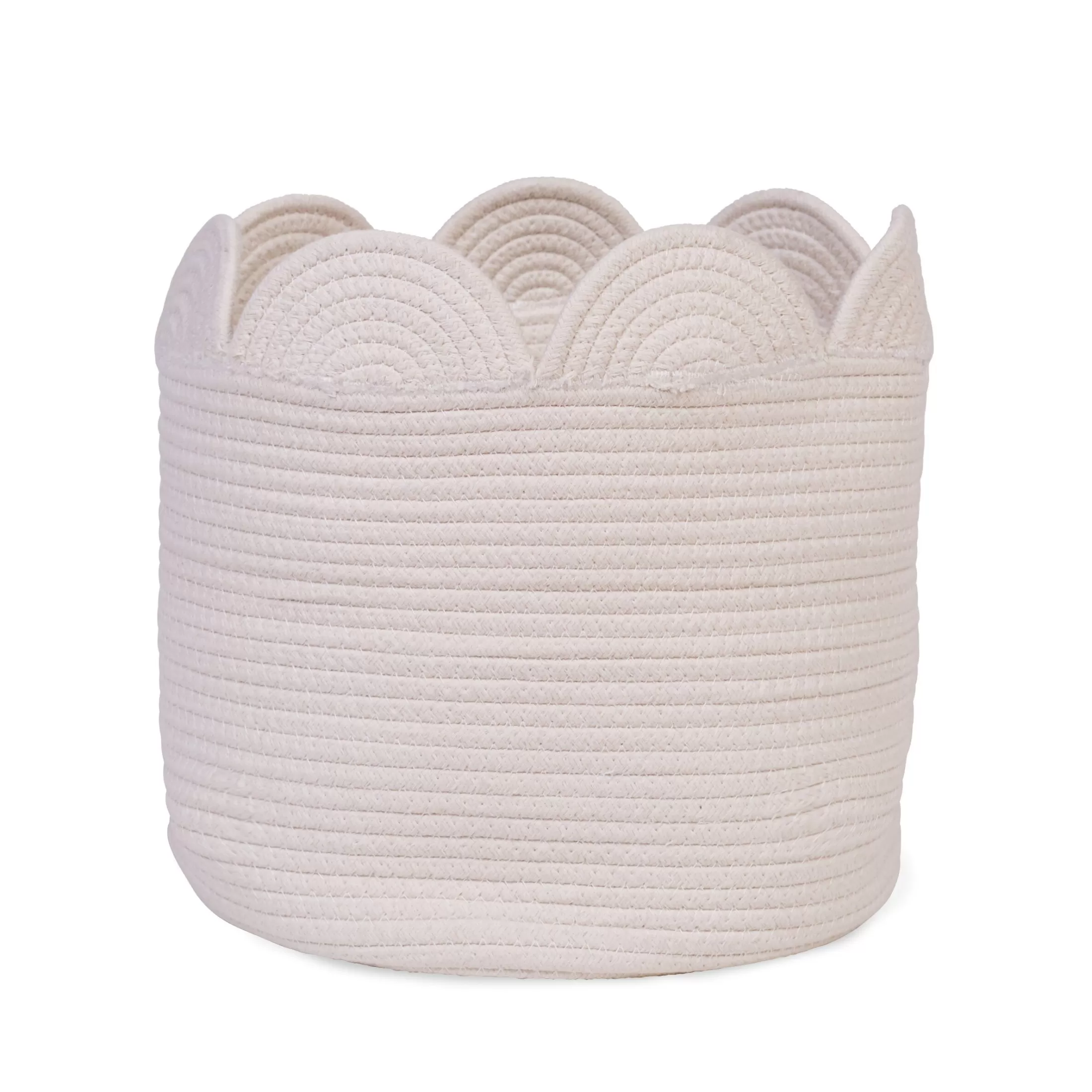 Cheap Panier fleur - 30x30x30cm - Corde De Coton - Ecru Paniers De Rangement
