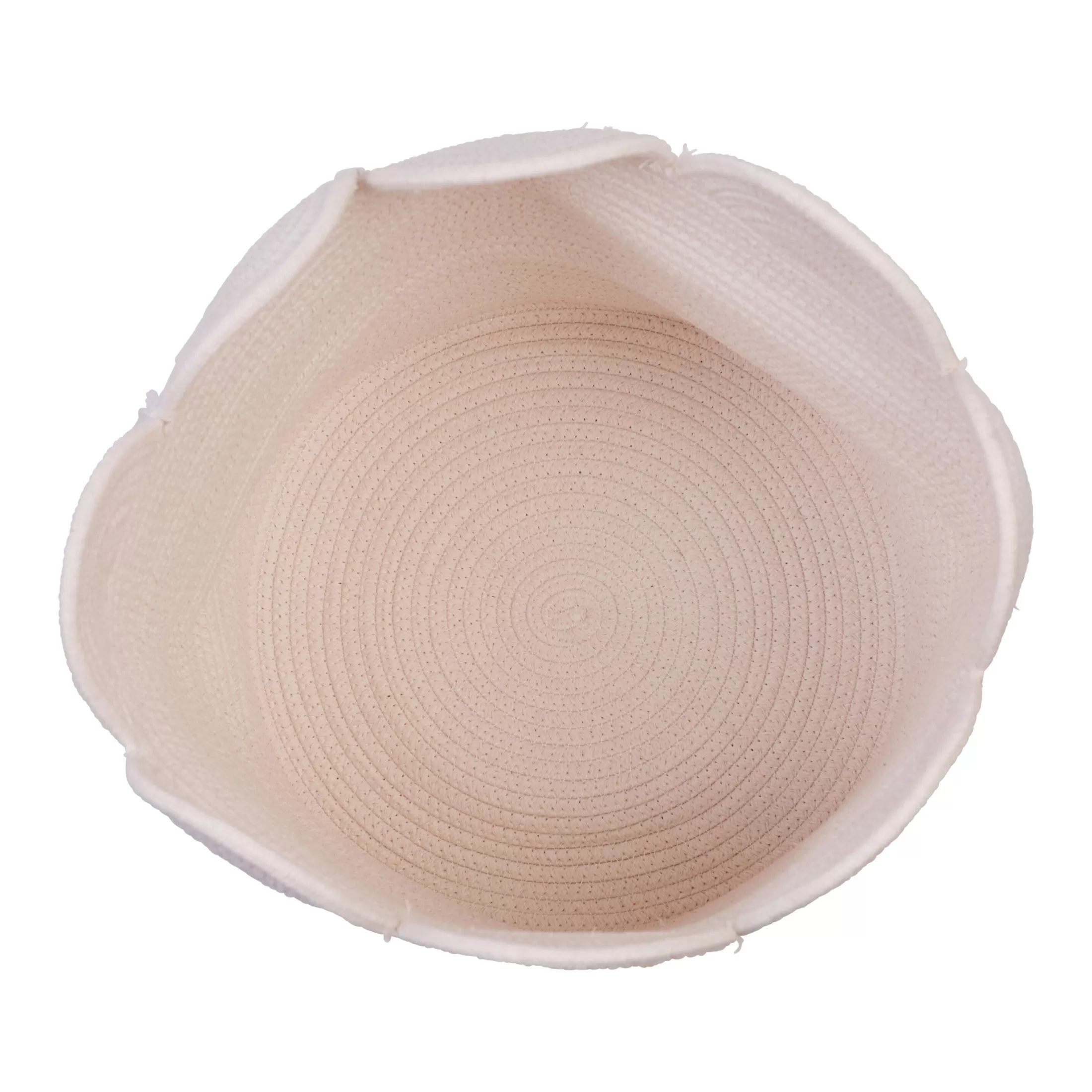 Cheap Panier fleur - 35x35x35cm- Corde De Coton - Ecru Paniers De Rangement
