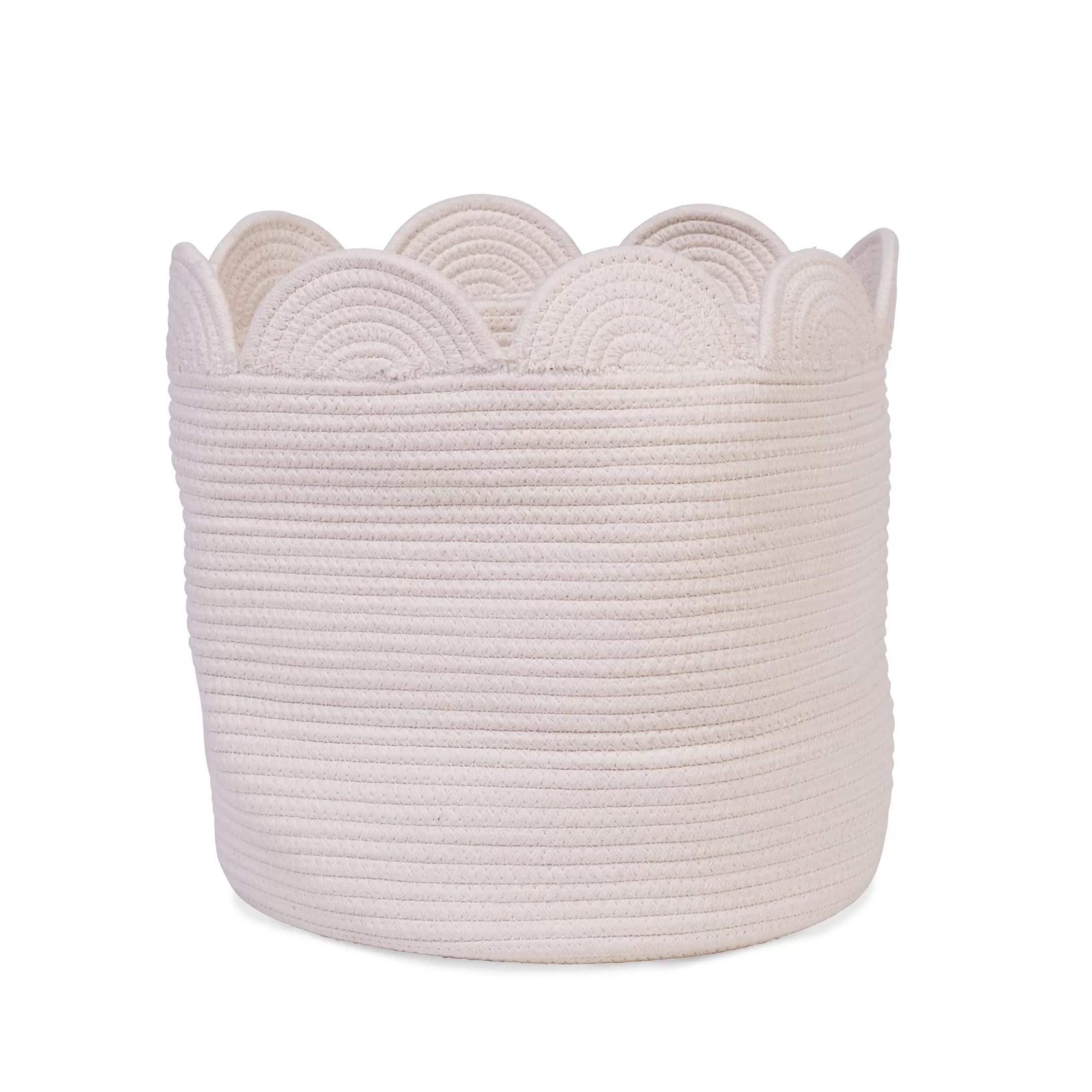 Cheap Panier fleur - 35x35x35cm- Corde De Coton - Ecru Paniers De Rangement