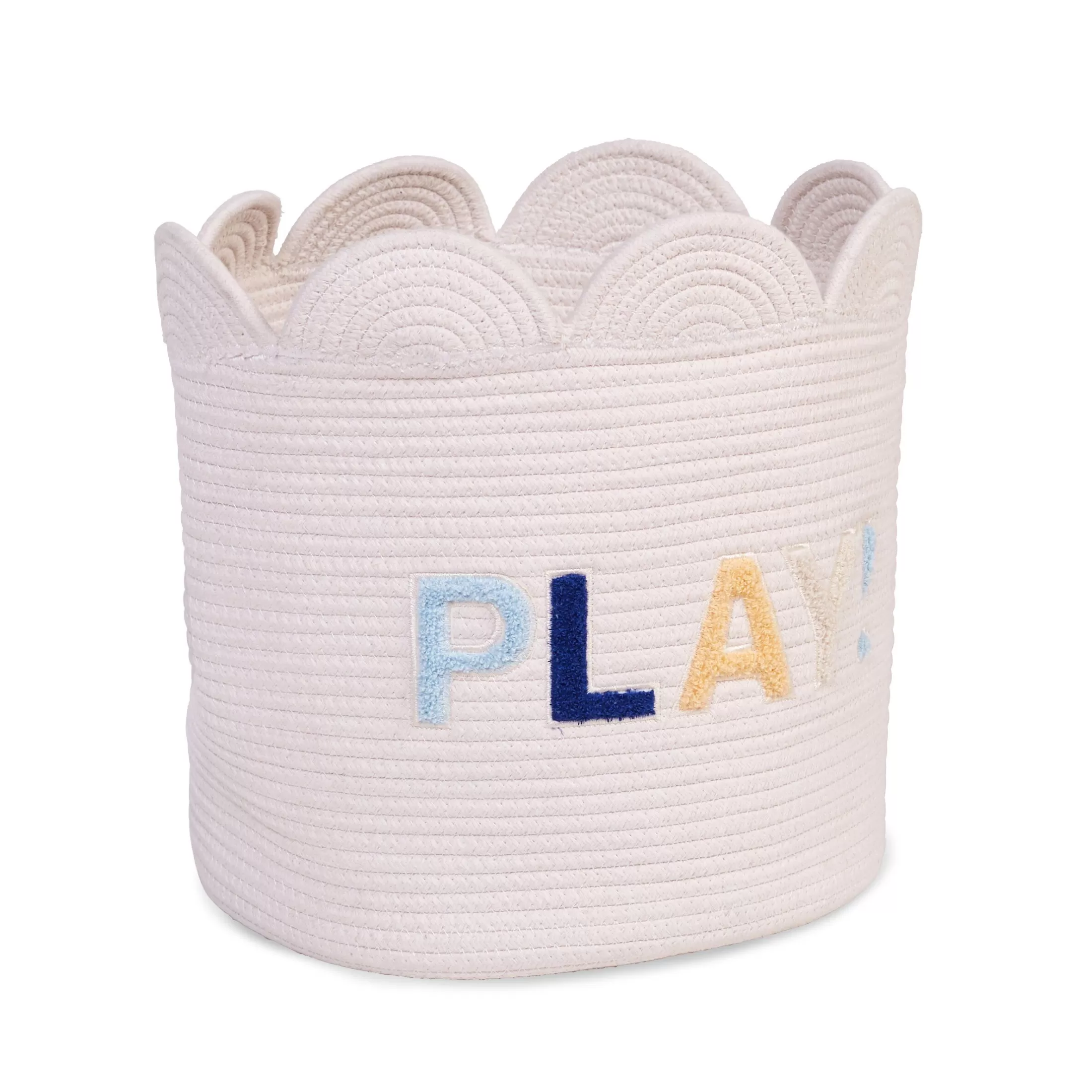 Cheap Panier fleur - 35x35x35cm- Corde De Coton - Ecru Paniers De Rangement