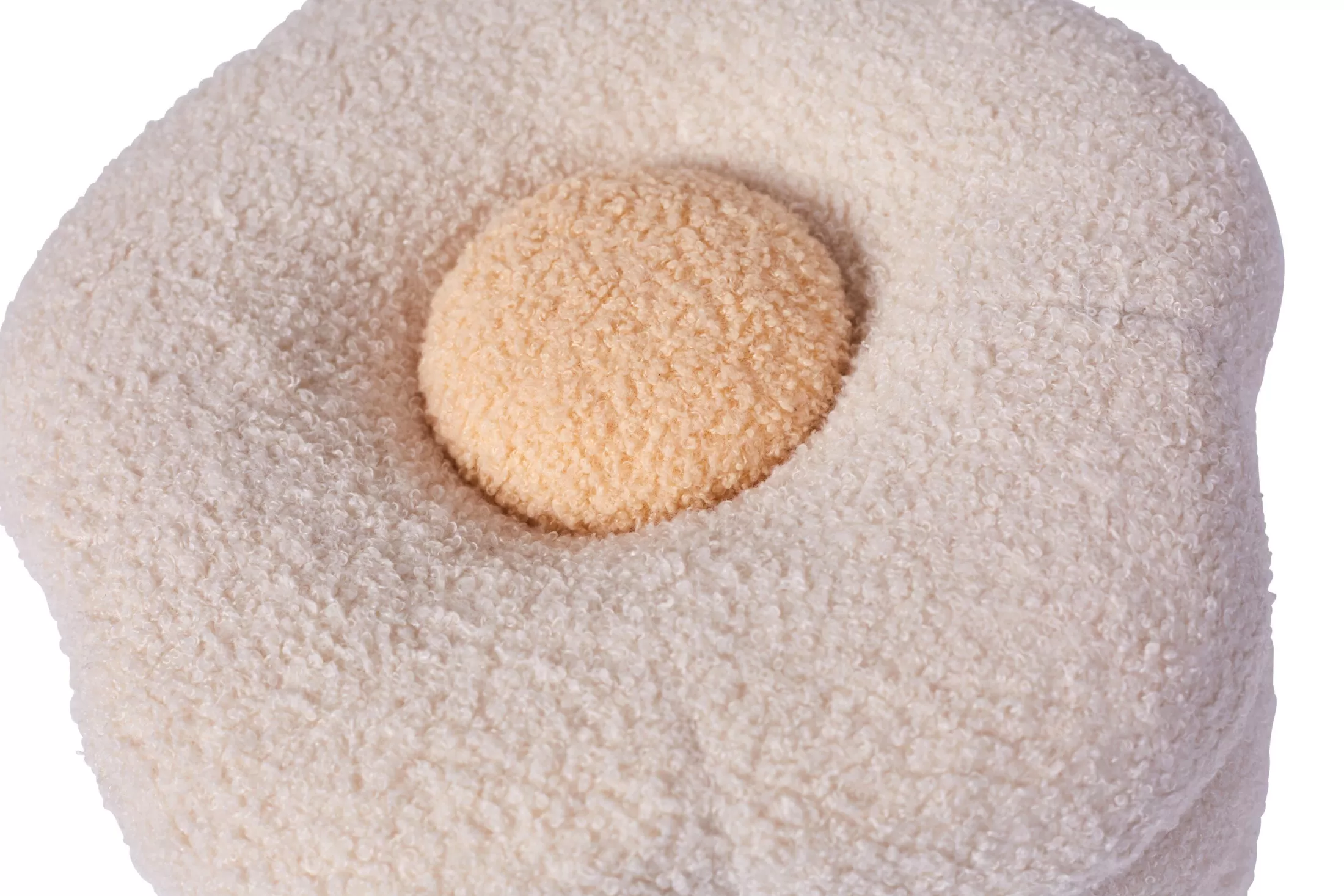 Flash Sale Pouf + Coffre à jouets Fleur blanc cassé Paniers De Rangement