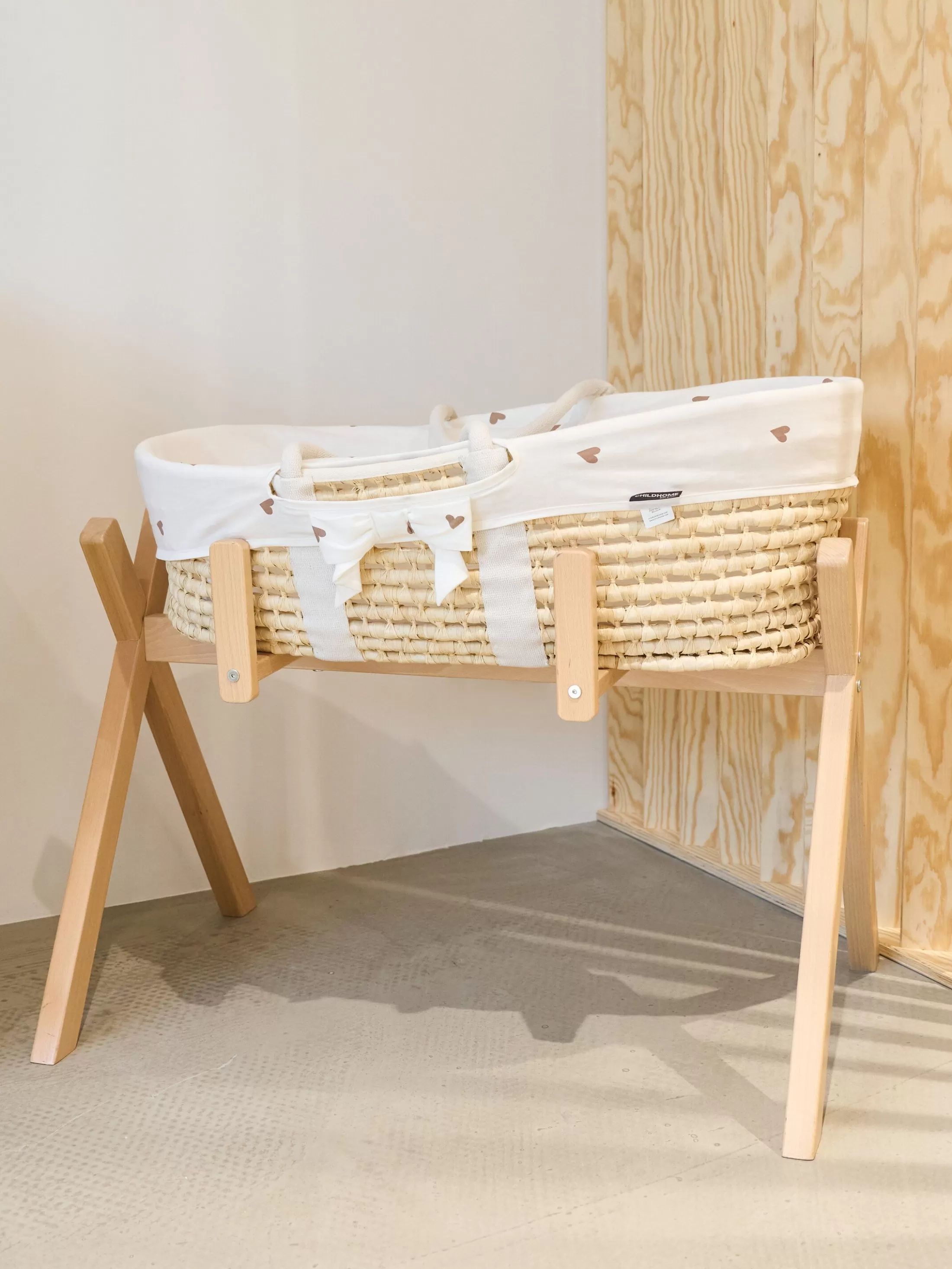 Discount Tipi Support Pour Couffin Moise + Arche Bébé - Bois - Nature Baby Gyms & Mobile | Supports